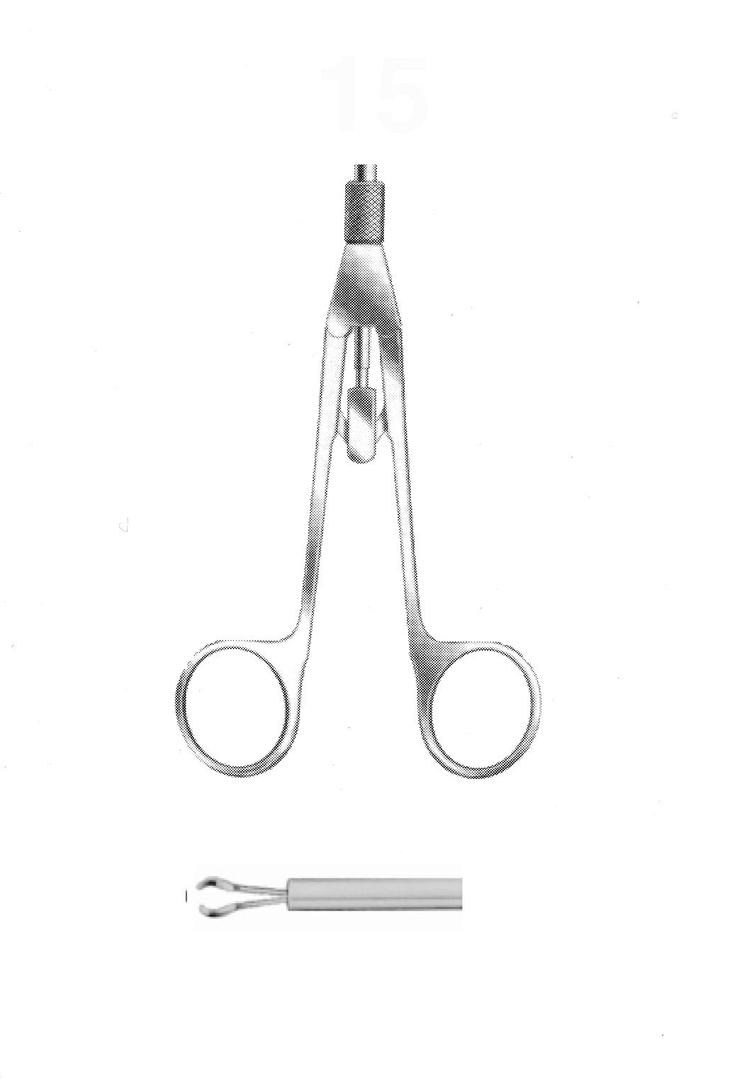 PANSUMAN FORSEPS , OVAL ÇAP  10 MM